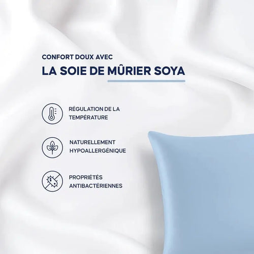 Housse d’Oreiller en Soie Naturelle Soya - Soya Confort
